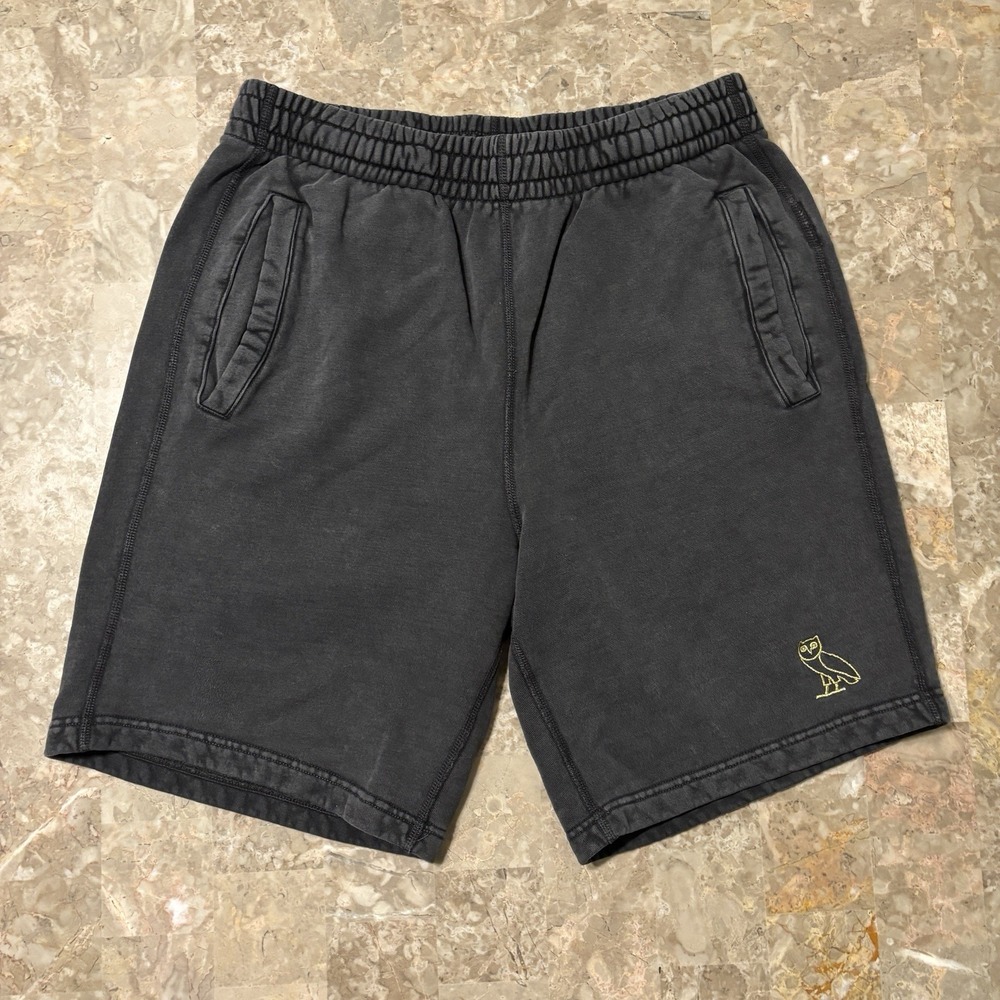 OVO Octobers Very Own Shorts Mens Medium Grey Sweatshorts Fleece Drake